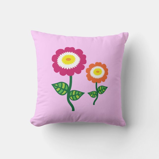 Funky Art Blume Kissen (Vorderseite)