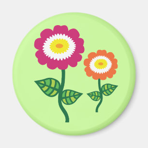 Funky Art Blume Magnet