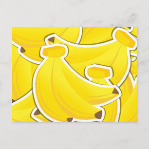 Funky banana postkarte