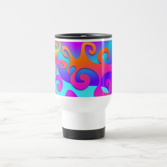 Funky Baumtrio-Tasse Reisebecher (Mittel)