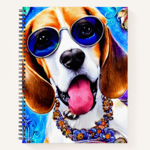 Funky Beagle Dog Notizbuch