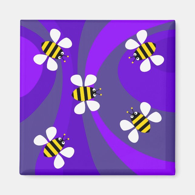 Funky Bees Magnet (Vorne)