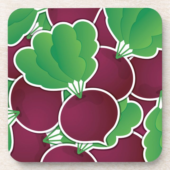 Funky Beet Untersetzer (Vorderseite)