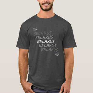 Funky Belarus Беларусь Kornblumen-T-Shirt Top
