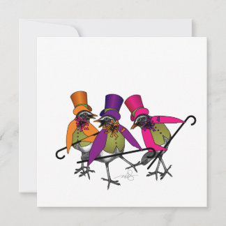 Funky Bird Boogie Party Einladung