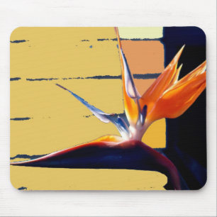 Funky Bird-of-Paradise Tropic Blume Mousepad