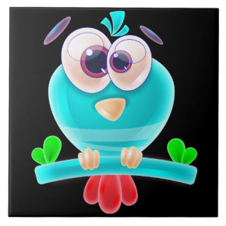 Funky Birdie Groove Tile Fliese