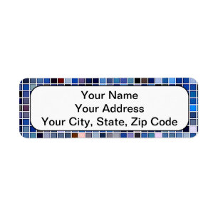 Funky Blue "Bathroom Tiles" Muster