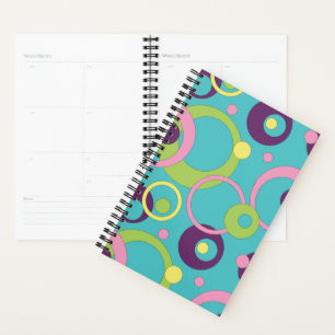 Funky Blue Circles Planer