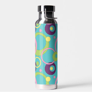 Funky Blue Circles Trinkflasche