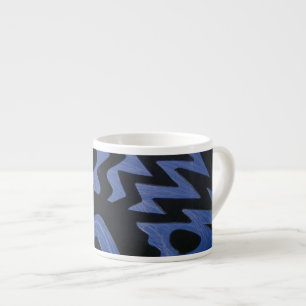 Funky Blue Zigzag Specialty Tasse