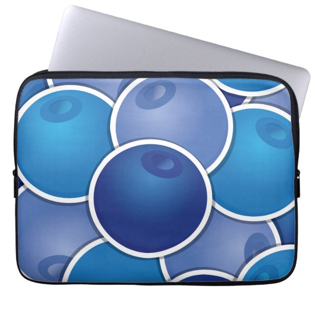 Funky Blueberry Laptopschutzhülle (Vorderseite)