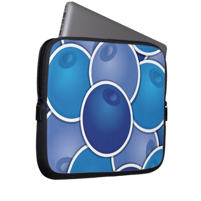 Funky Blueberry Laptopschutzhülle (Vorne Rechts)