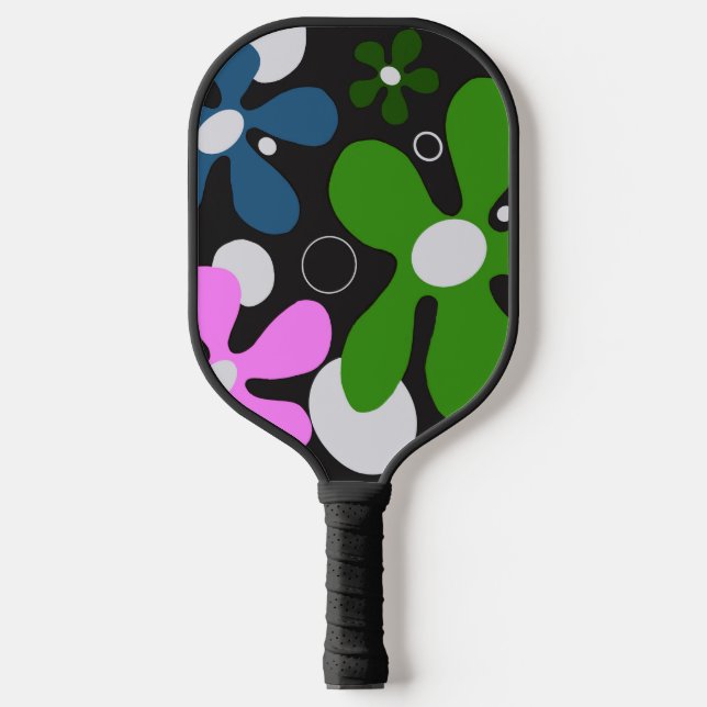 Funky-Blume auf Pickleball-Paddel Pickleball Schläger (Vorderseite)