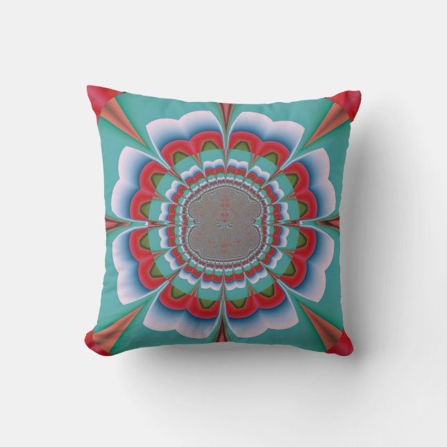 Funky Blume Kissen (Vorderseite)