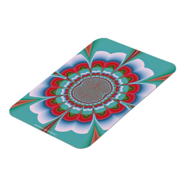 Funky Blume Magnet (Linke Seite)