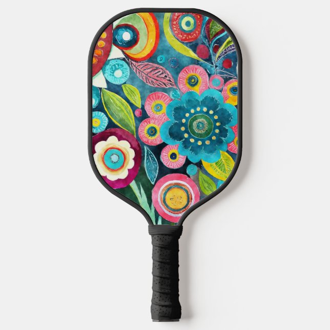 Funky Blume Pickleball Paddle (Vorderseite)