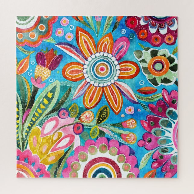 Funky Blume Puzzle (Vertikal)