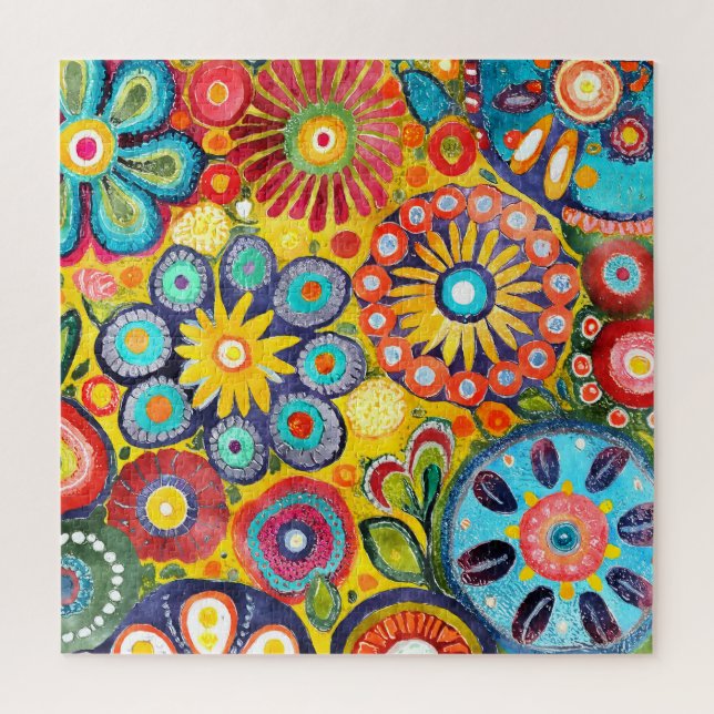 Funky Blume Puzzle (Vertikal)