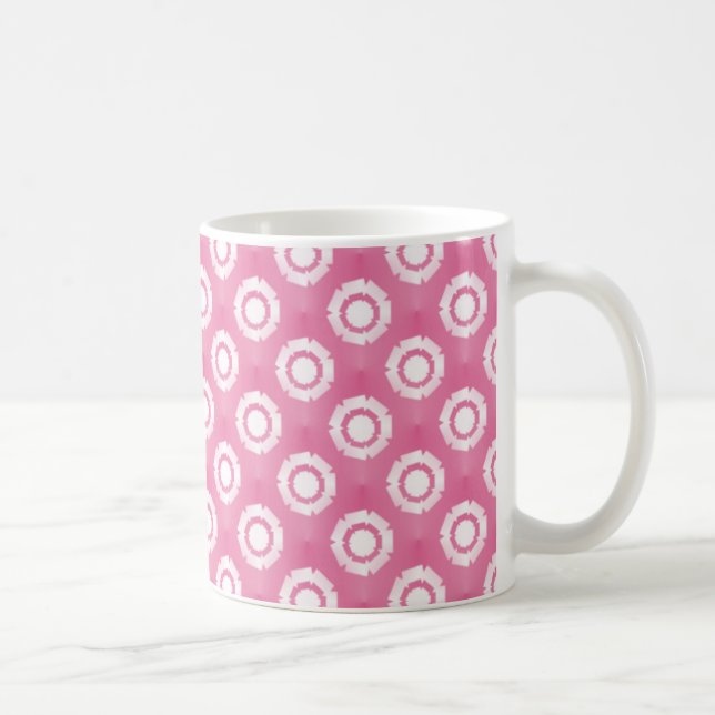 Funky Blume Tasse, hübsch rosa Tasse (Rechts)