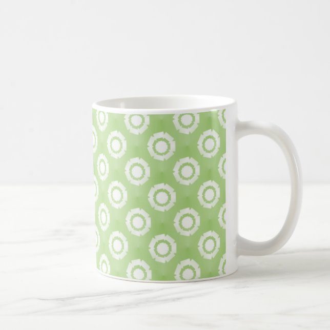 Funky Blume Tasse, Limettengrün Kaffeetasse (Rechts)