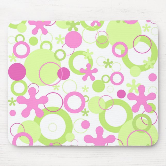 Funky Blumen - Mousepad (Vorne)