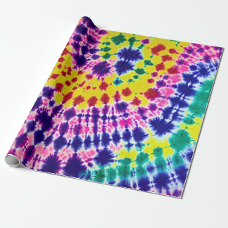 Funky Bohemisch Batik Gefärbte Krawatte Abstrakt A Geschenkpapier