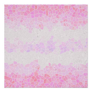 Funky Boho Abstractes Mosaik-Pomosexuellen-Stolz-F Poster