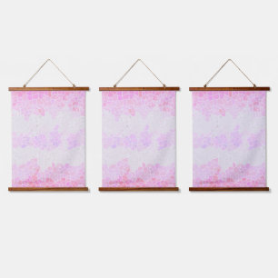 Funky Boho Abstractes Mosaik-Pomosexuellen-Stolz-F Wandteppich Mit Holzrahmen