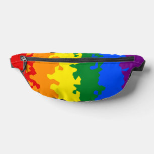 Funky Boho Abstrakte Schwule Regenbogen-Mosaik-Pri Bauchtasche
