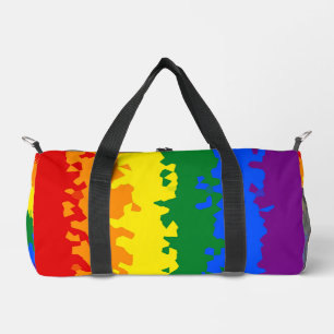 Funky Boho Abstrakte Schwule Regenbogen-Mosaik-Pri Duffle Bag
