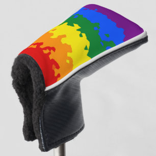 Funky Boho Abstrakte Schwule Regenbogen-Mosaik-Pri Golf Headcover