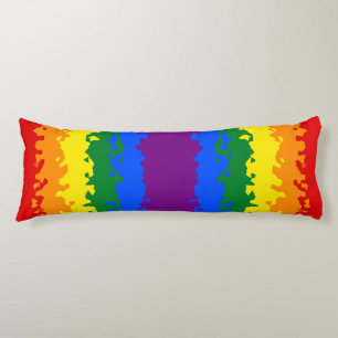 Funky Boho abstrakte schwule Regenbogen-Mosaik-Pri Seitenschläferkissen