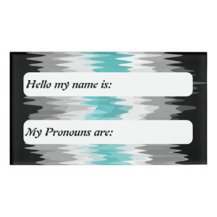 Funky Boho anpassbares Libramasculine Pride Flagge Namenschild