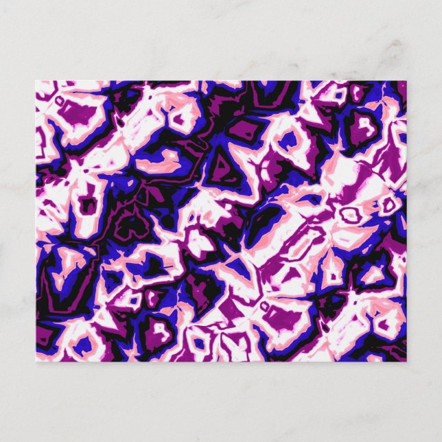 Funky Boho Retro Marbled Stripes Genderfluid Prix Postkarte (Vorderseite)