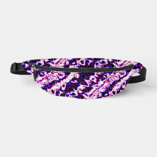 Funky Boho Retro Marmorierte Streifen Genderfluid Bauchtasche