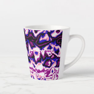 Funky Boho Retro Marmorierte Streifen Genderfluid Milchtasse