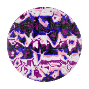 Funky Boho Retro Marmorierte Streifen Genderfluid Schneidebrett