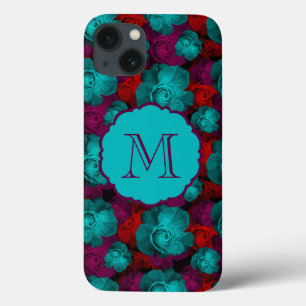 Funky Bold Rosen Muster Monogramm Case-Mate iPhone Hülle