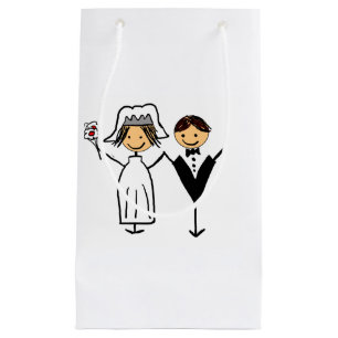Funky Bride & Groom Kleine Geschenktüte