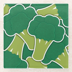 Funky broccoli glasuntersetzer