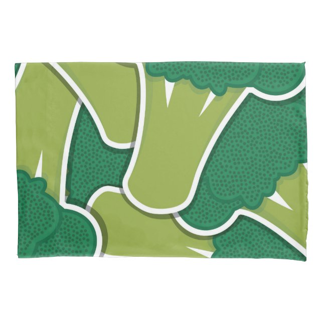 Funky broccoli kissenbezug (Vorderseite)