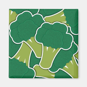Funky broccoli magnet