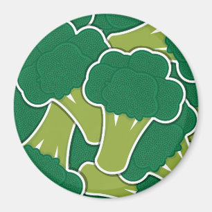 Funky broccoli magnet