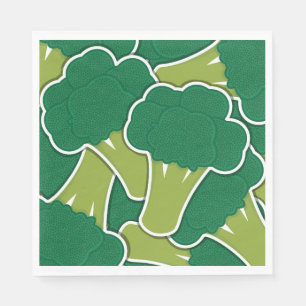 Funky broccoli serviette