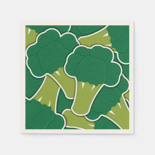 Funky broccoli serviette