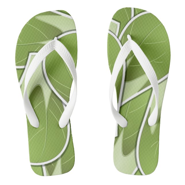 Funky brussel sprossen flip flops (Fußbett)