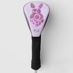 Funky Bunny in Crazy Paisley Golf Headcover