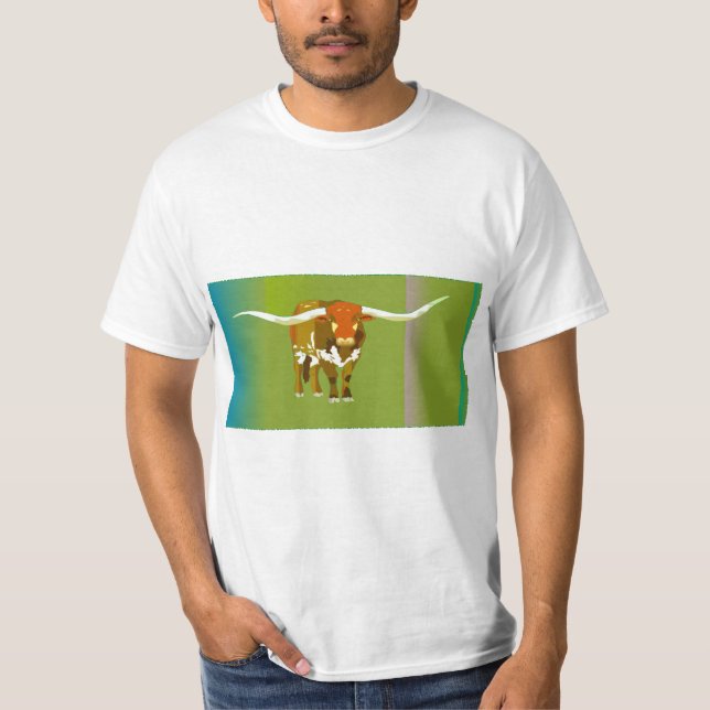 funky bunt cow design art T-Shirt (Vorderseite)