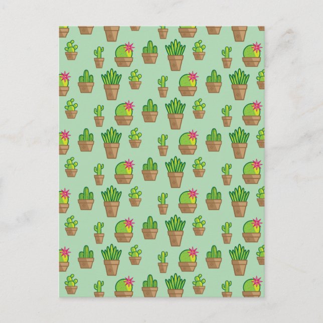 Funky Cactus Postkarte (Vorderseite)
